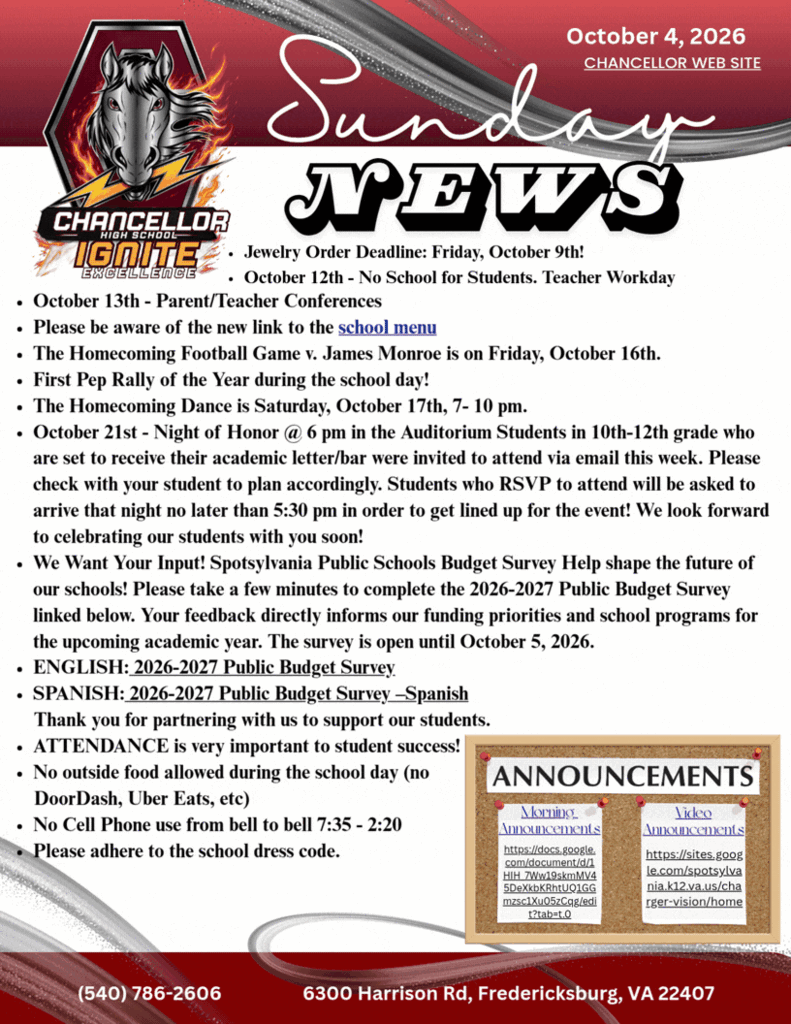 A newsletter with a fire logo, text in black and red, and announcements in a box. It includes dates and times for events.