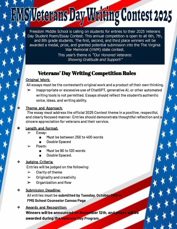 Veterans Day Writing Contest 
