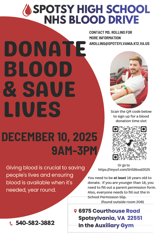 SHS NHS BLOOD DRIVE