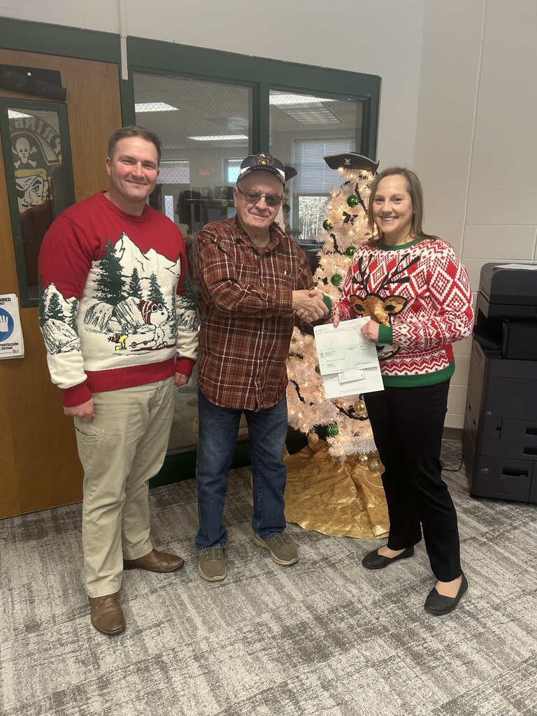 Donation from Masonic Lodge to help with our students needs