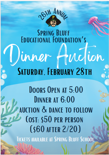 SBEF Dinner Auction Saturday, February 28th