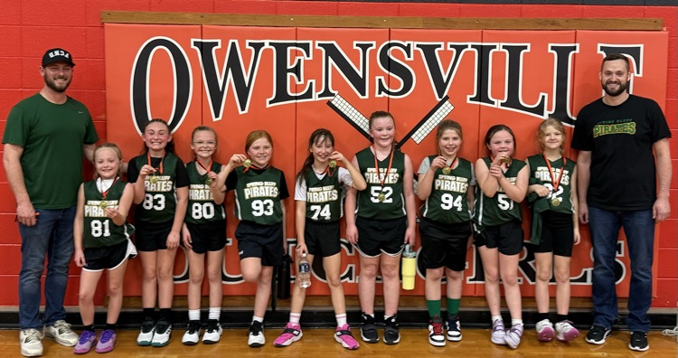 Third grade basketball medals