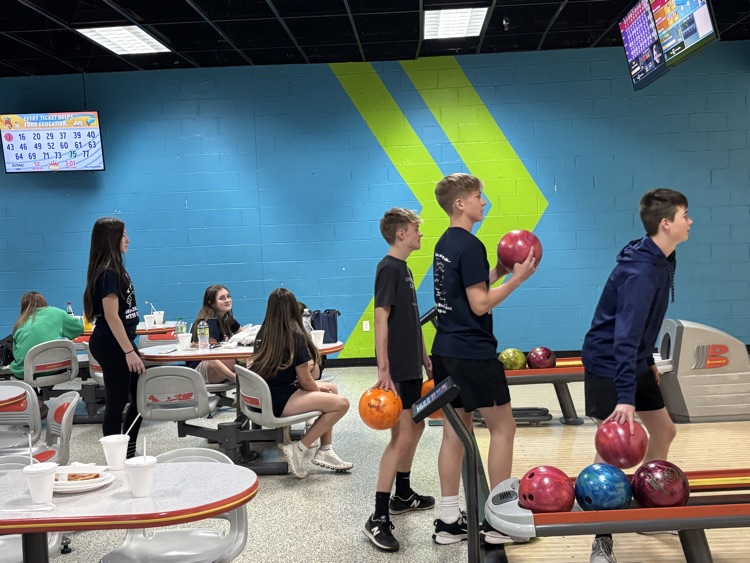 Middle school enjoys a day of bowling 