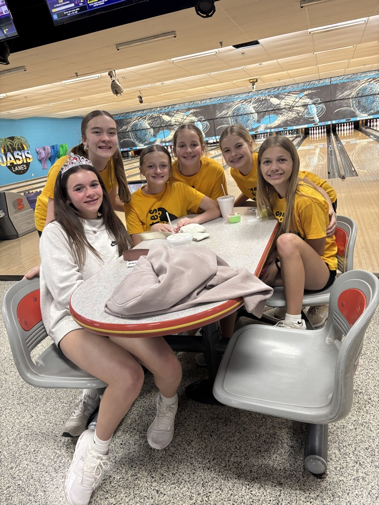 Middle school enjoys a day of bowling 
