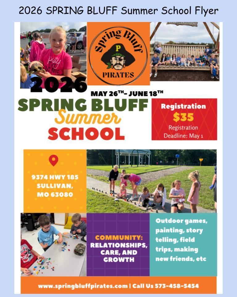 2026 Summer School Flyer Enroll now