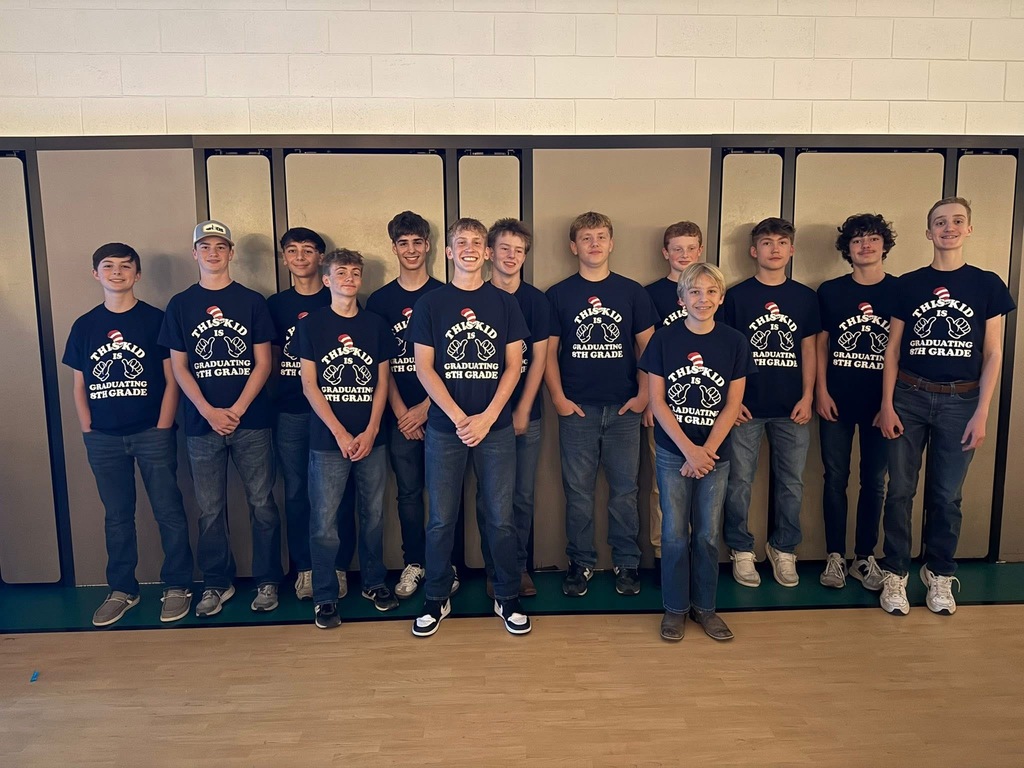 8th grade boys posing for a picture