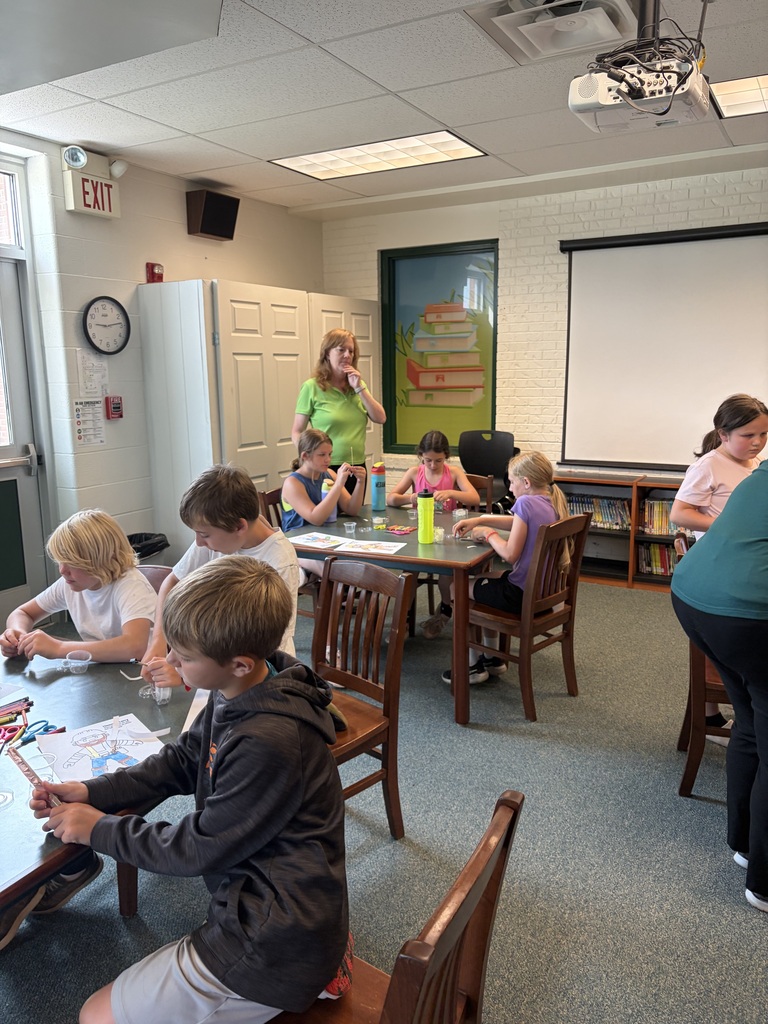 students coloring