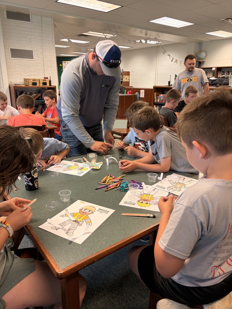 students coloring
