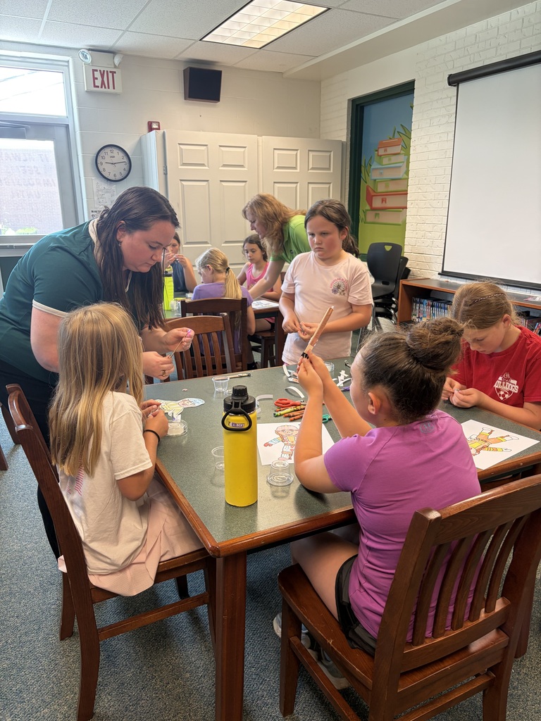 students coloring