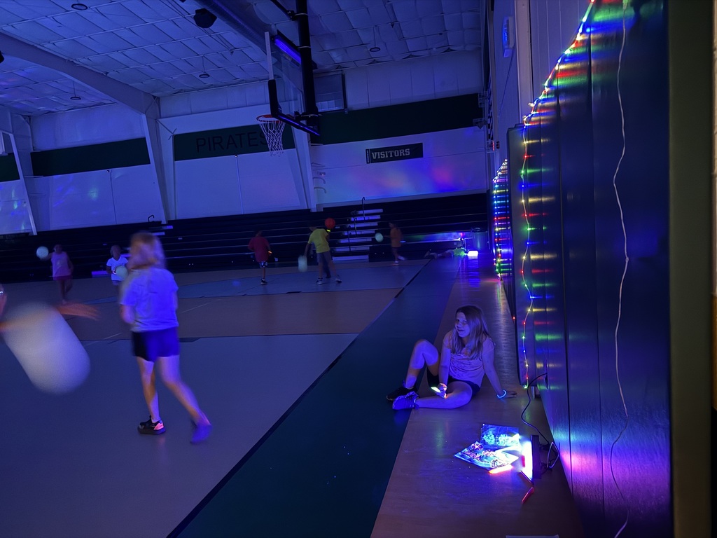 students at out glow party