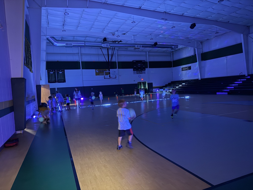 students at our glow party