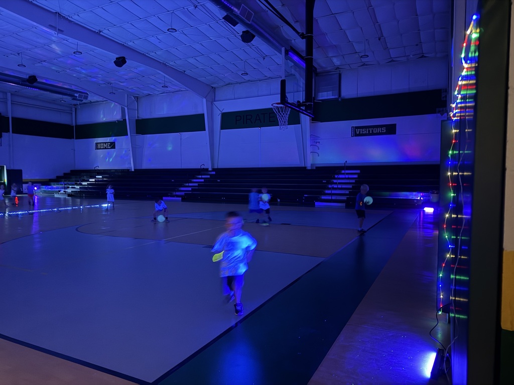 students at our glow party