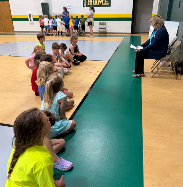 FCNB talking to summer school students