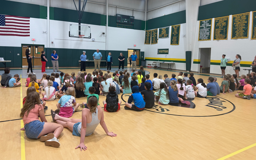 FCNB talking to summer school students