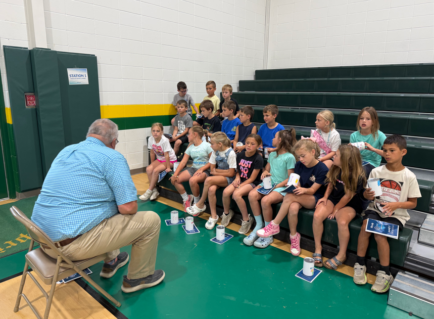FCNB talking to summer school students