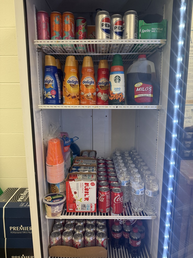 drinks in fridge