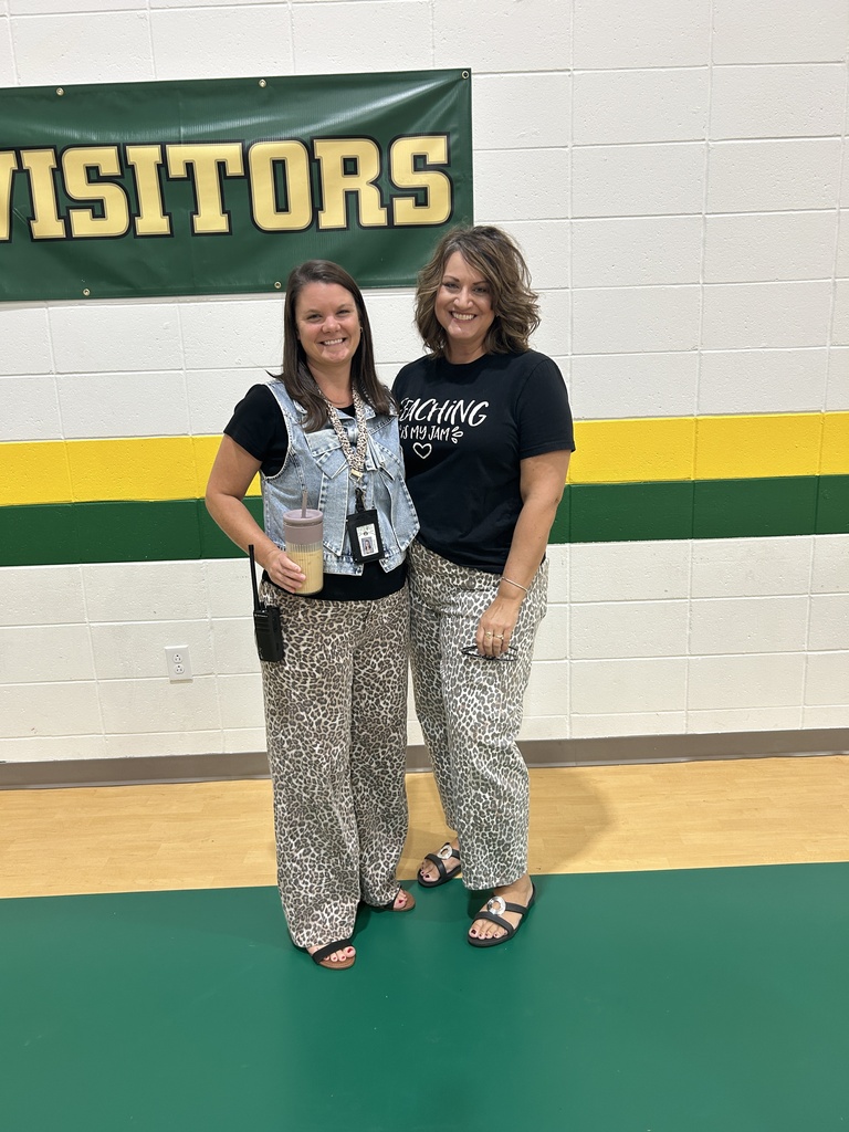 Mrs. Tutterrow and Mrs. Thomezceck matching Monday