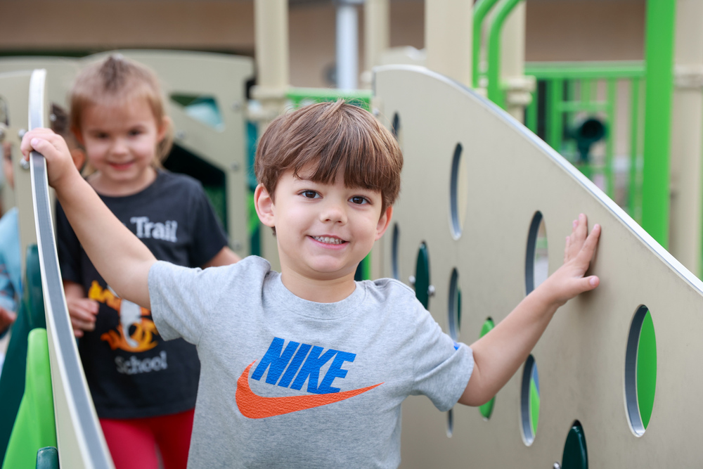 Student on playground