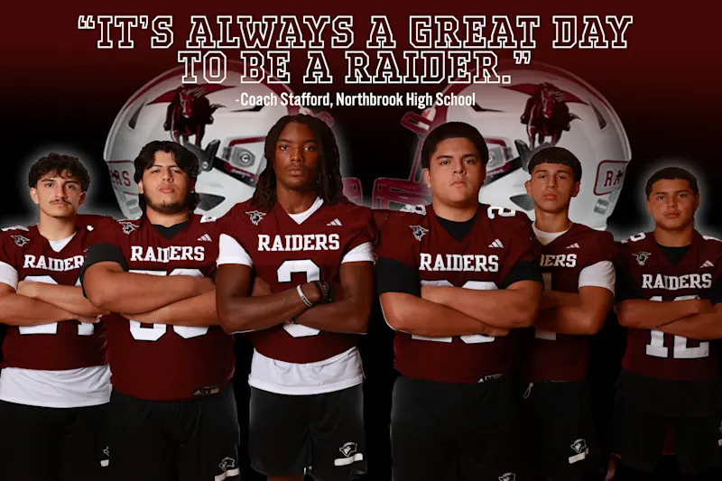 Northbrook High School football team posed