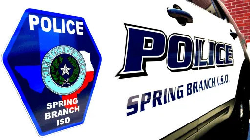 driver side door of SBISD police vehicle