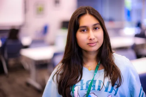 Riana Bhattacharjee smiling