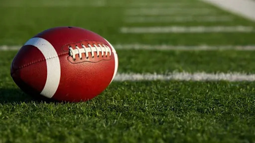 football laying on a field
