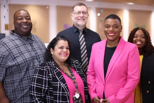 group of people smiling