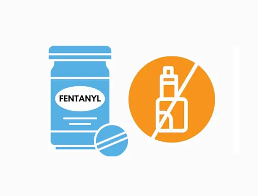 icon showing fentanyl and a vape