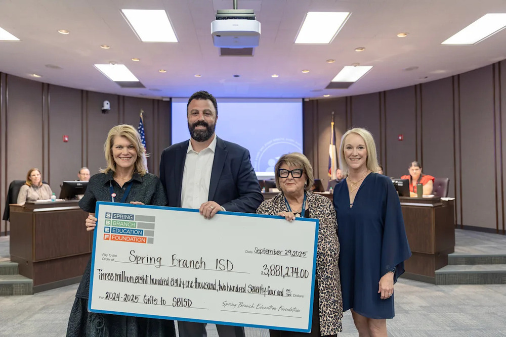 Large novelty check for SBISD for $3,881,274
