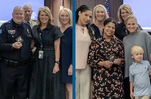 Recipients of "#IAmSBISD award"