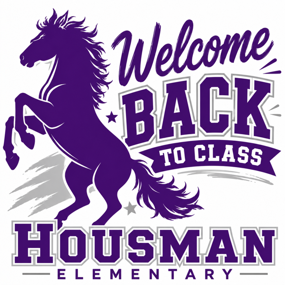 An image of a mustang with a "Welcome Back to Class" message.