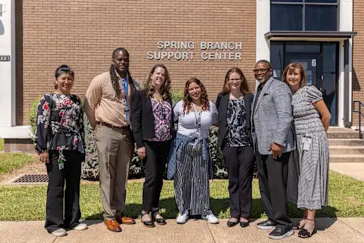 group of teachers standing together