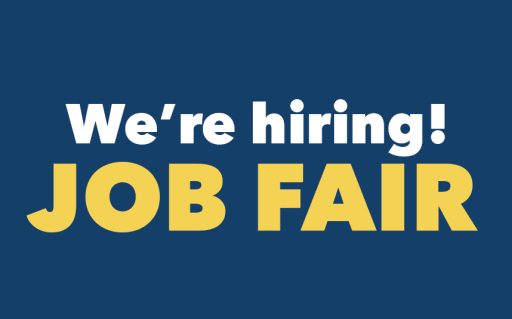We're hiring! Job Fair (banner)