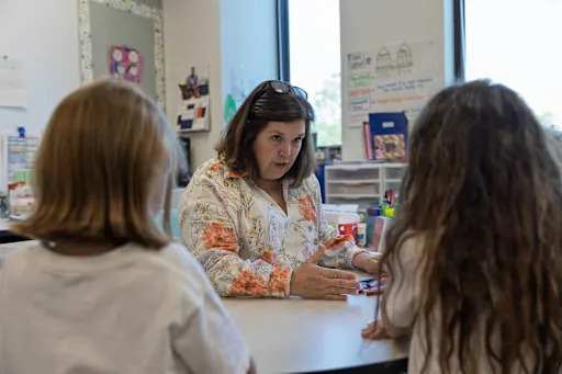 Cassandra Hail working with students