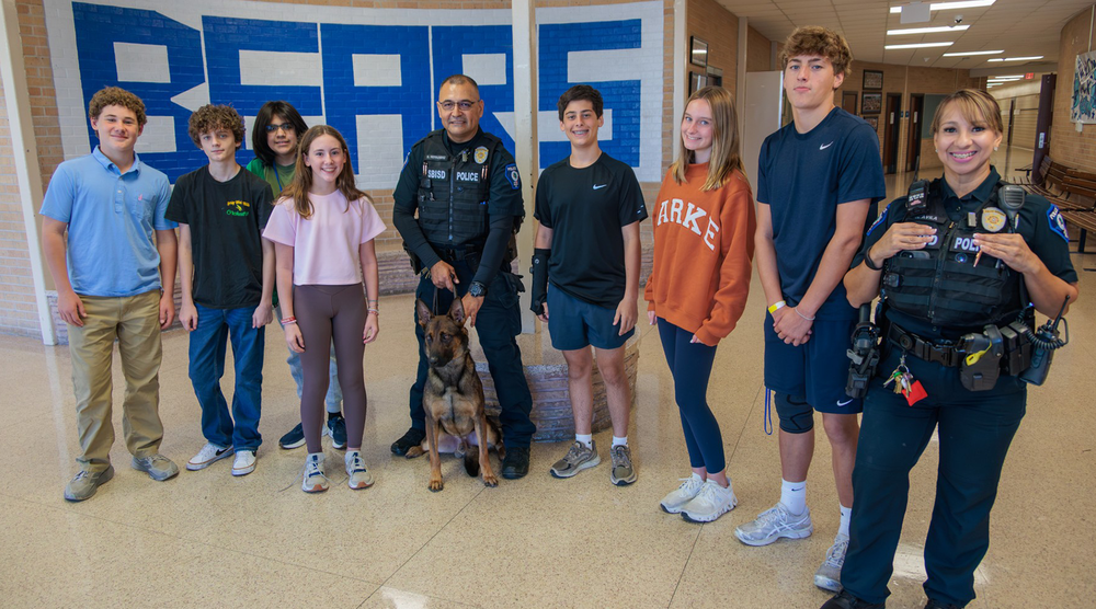 PD with students at school