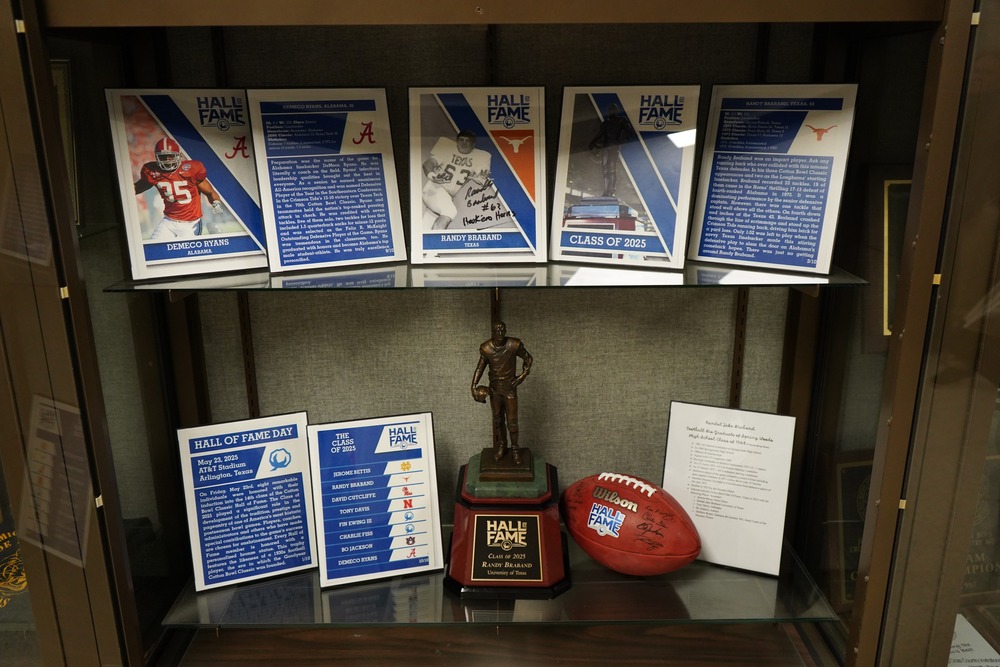 awards from cotton bowl alumni spring woods