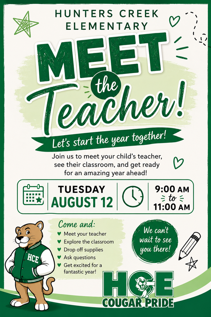 Meet the Teacher Flyer,  August 12, 9am-11am