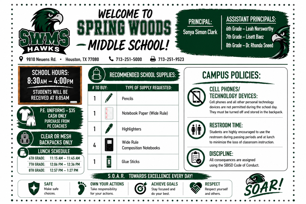 SWMS Back to School Information