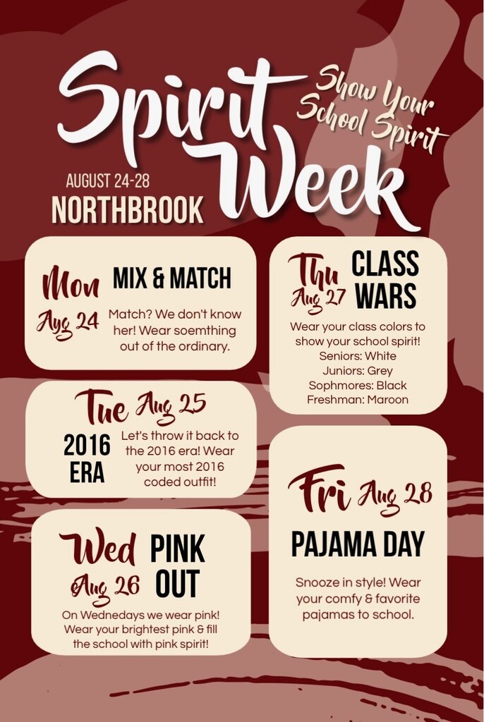 Back to School Spirit Week @ NHS