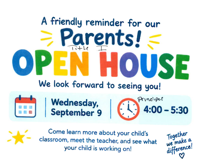 Open House Flyer English