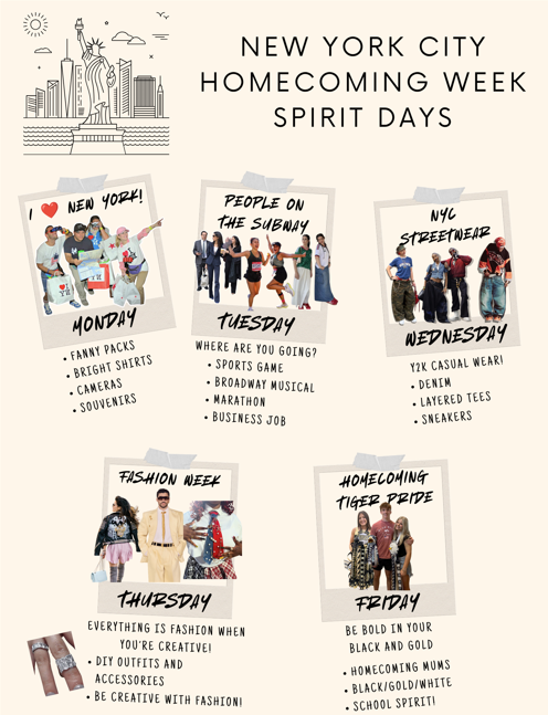 Homecoming Flyer with Spirit Days