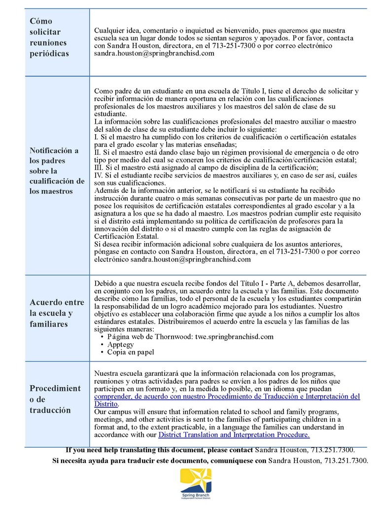 Parent Family Engagement Policy