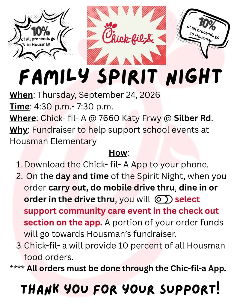 Chick fil a flyer English