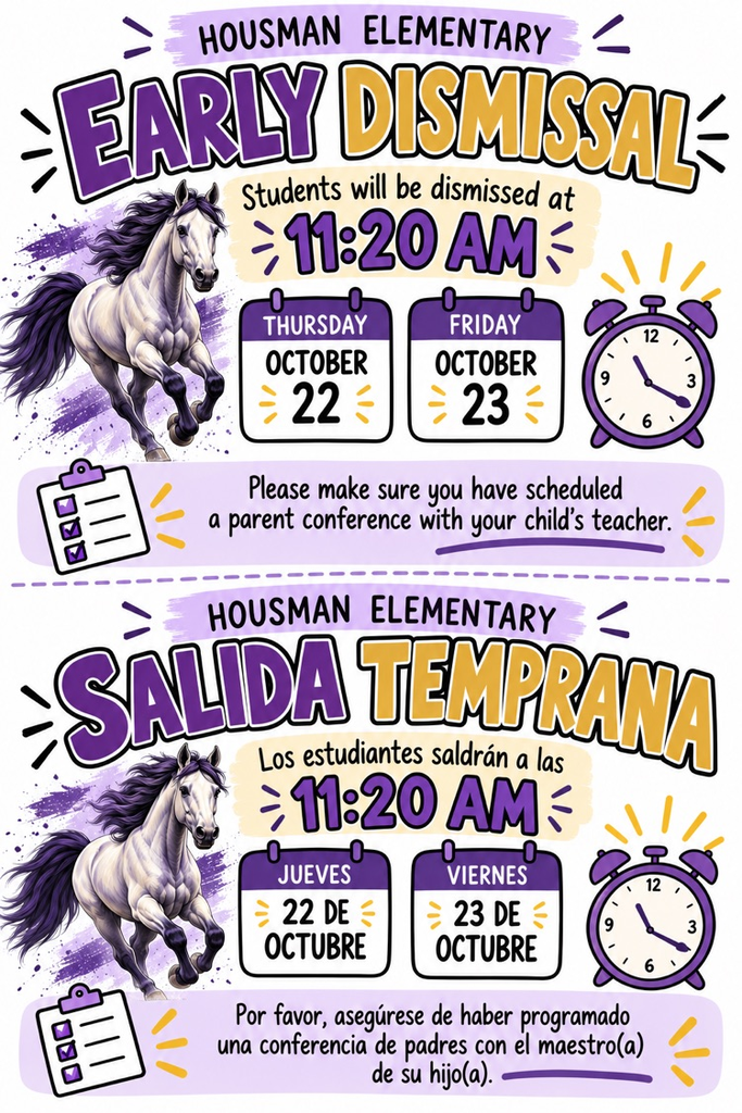 Early Dismissal/Parent Conferences