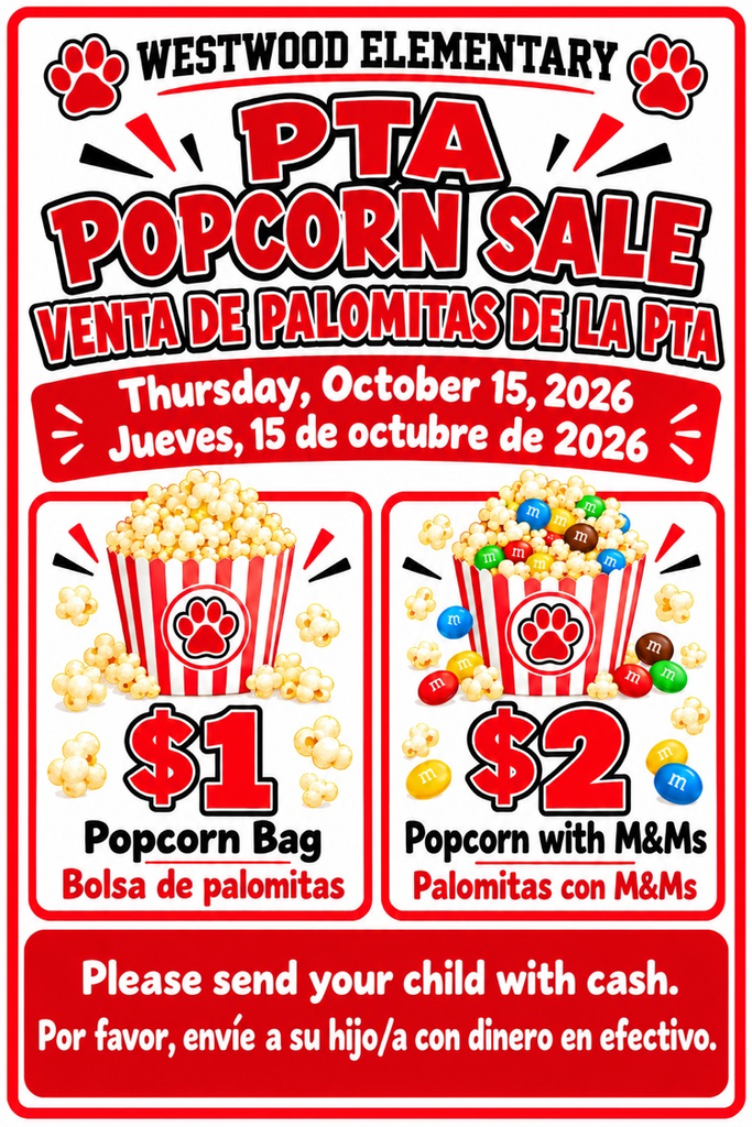 pta popcorn sale