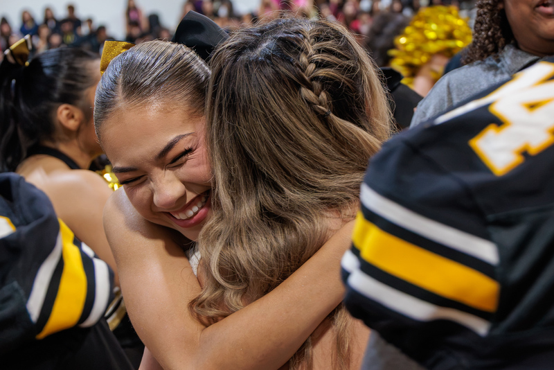 Pep Rally Hug