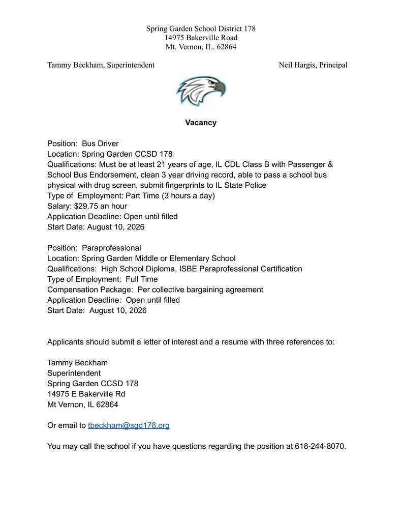 Vacancy