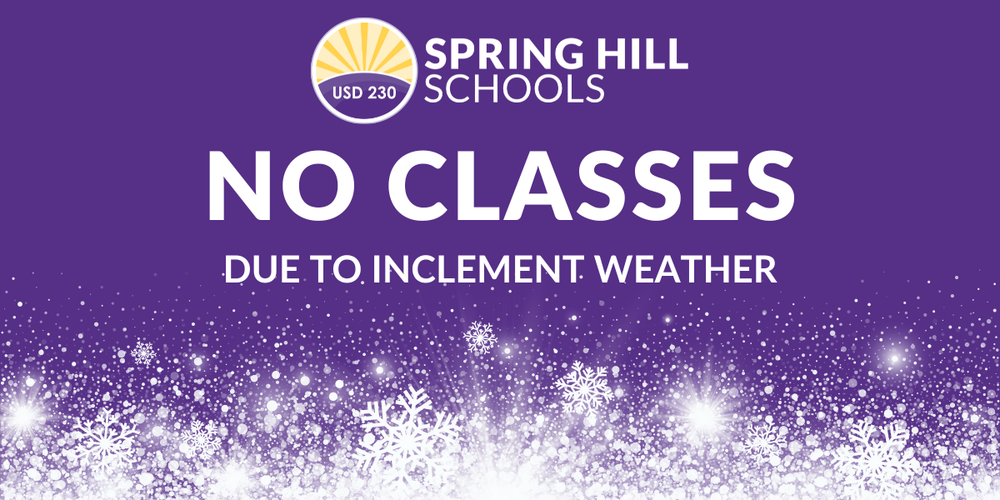 No classes due to inclement weather