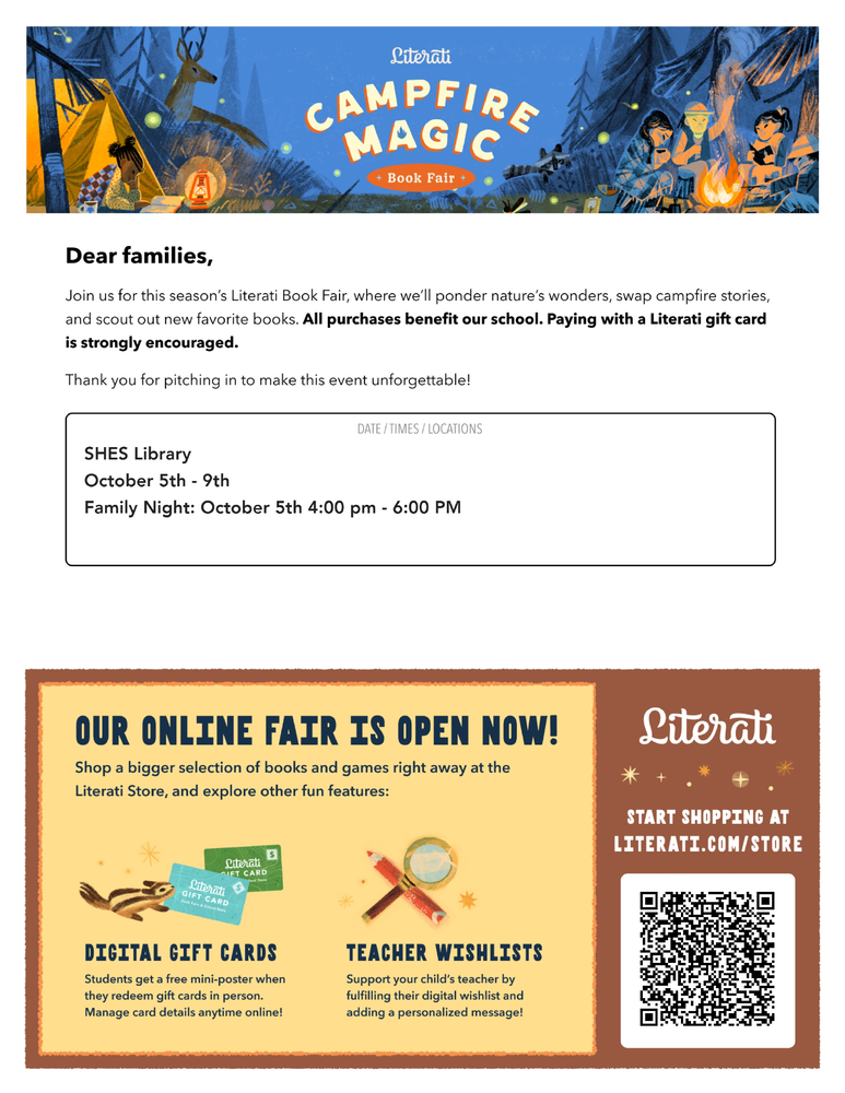 Book Fair information
