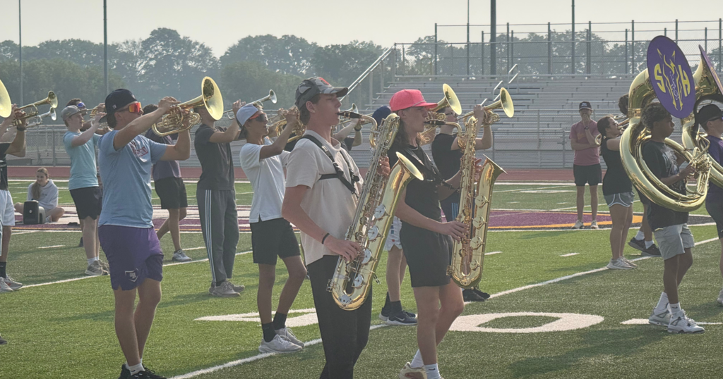 Marching band at band camp